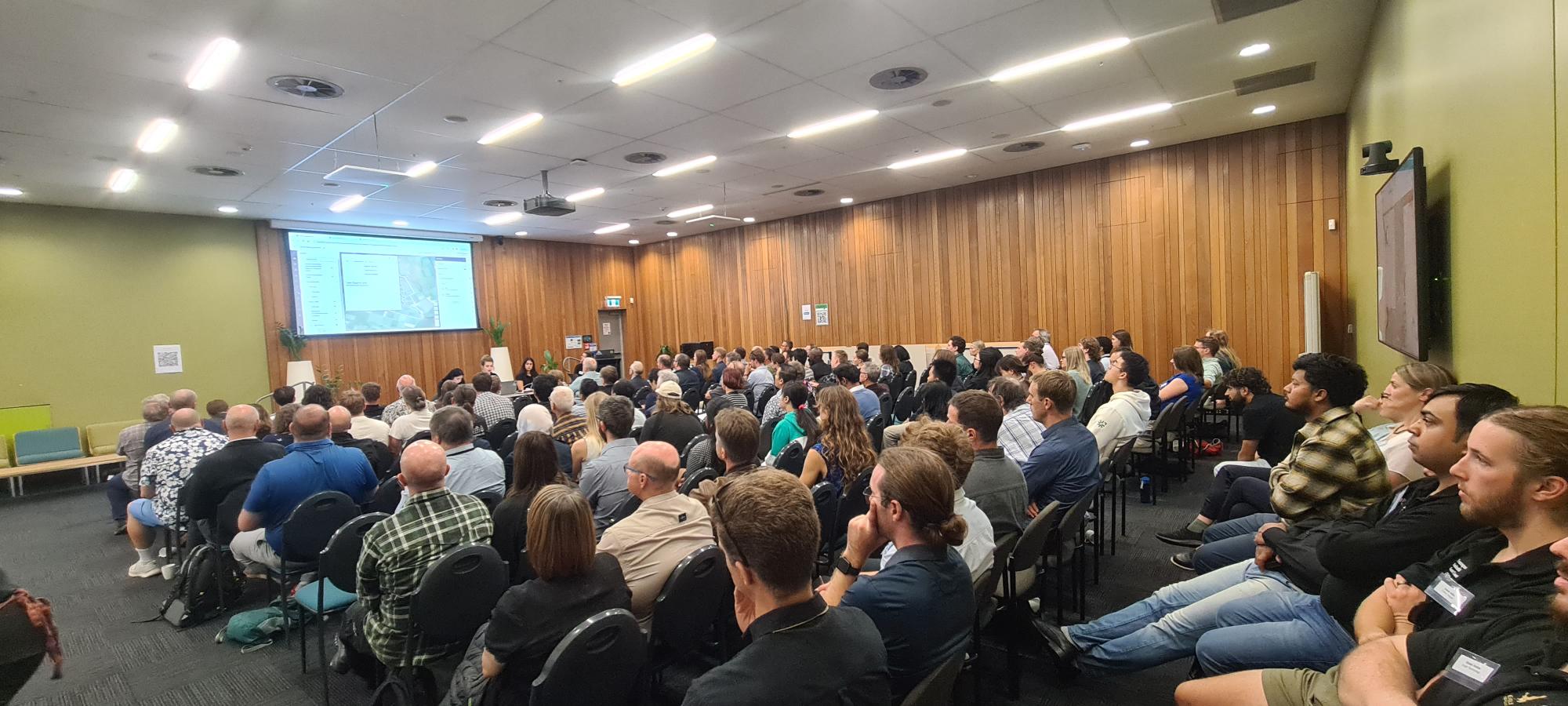 Esri Regional User Conference events across Aotearoa New Zealand (aka 8 locations, 650 people, 400 organisations, and 1000 sausage rolls*)